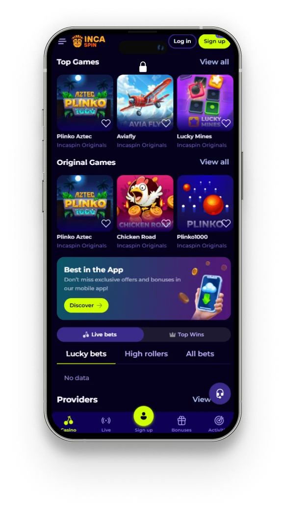 Incaspin Casino App